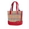 Burberry Haymarket Check Canvas Handbag Secondhand