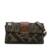 Fendi Zucca Canvas and Leather Chain Maxi Baguette Secondhand