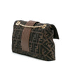 Fendi Zucca Canvas and Leather Chain Maxi Baguette Secondhand