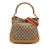 Secondhand Gucci GG Canvas Bamboo Web Satchel