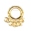 Secondhand Chanel Gold Plated CC Charm Brooch