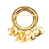 Secondhand Chanel Gold Plated CC Charm Brooch