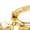 Secondhand Chanel Gold Plated CC Charm Brooch