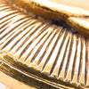 Secondhand Chanel Gold Plated CC Sunburst Clip On Earrings