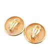 Secondhand Chanel Gold Plated CC Sunburst Clip On Earrings