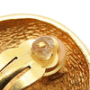 Secondhand Chanel Gold Plated CC Sunburst Clip On Earrings