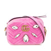 Gucci Mini GG Marmont Crystal Embellished Matelasse Velvet Crossbody Secondhand