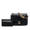 Chanel Mini CC Quilted Calfskin Multi Chain Single Flap Secondhand