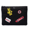 Dior Nylon Patch Embellished Zip Clutch Secondhand