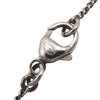 Chanel Silver Plated CC Faux Pearl Rhinestone Pendant Necklace Secondhand