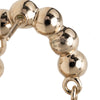 Chanel CC Gold Plated Quilted Flap Bag Faux Pearl Bullet Back Earrings Secondhand