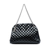 Chanel Large Quilted Patent Just Mademoiselle Bowling Bag Secondhand