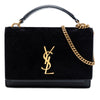 Saint Laurent Medium Suede and Calfskin Monogram Sunset Top Handle Bag Secondhand