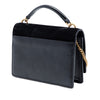 Saint Laurent Medium Suede and Calfskin Monogram Sunset Top Handle Bag Secondhand