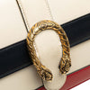 Secondhand Gucci Medium Leather Bamboo Dionysus Web Satchel
