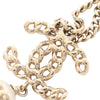 Chanel Gold Plated Faux Pearl CC Pendant Necklace Secondhand