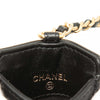 Chanel Quilted Lambskin Pearl Crown CC Wristlet Multi Pouches Secondhand