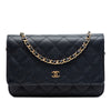 Chanel CC Quilted Caviar Wallet on Chain Secondhand