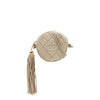 Chanel CC Quilted Lambskin Tassel Round Crossbody Secondhand