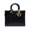 Dior Large Patent Cannage Lady Dior Secondhand