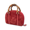 Gucci Mini Suede Bamboo Satchel Secondhand