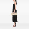 Valentino Snake Print Leather Rockstud Clutch Secondhand