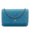 Secondhand Chanel CC Quilted Caviar Wallet on Chain