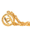 Chanel CC Gold Plated Round Pendant Necklace Secondhand