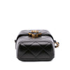 Secondhand Chanel Mini Quilted Lambskin Diamond Lock Phone Holder