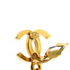 Chanel CC Gold Plated Faux Pearl Dangle Clip On Earrings Secondhand