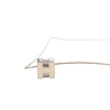 Secondhand Hermès Palladium Plated Enamel Cage D H Pendant Necklace