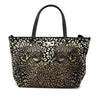 Ferragamo Nylon Leopard Print Gancini Tote Secondhand