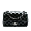 Chanel Mini Rectangular Classic Patent Single Flap Secondhand