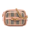 Burberry 1983 Knight Check Canvas and Calfskin Link Camera Bag Secondhand