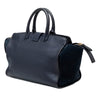 Saint Laurent Small Suede Trimmed Calfskin Downtown Cabas Satchel Secondhand