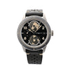 Montblanc Geosphere 119286 BBGJ3HDQ3 SS x Leather AT Watch with Black Dial Secondhand