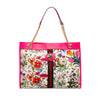 Gucci Large Canvas Web Flora Rajah Tote Secondhand