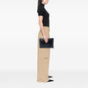 Saint Laurent Croc Embossed Leather Monogram Document Holder Secondhand