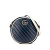 Gucci Mini GG Marmont Matelasse Leather Torchon Round Crossbody Secondhand