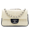 Chanel CC Bicolor Woven Lambskin and Patent Flap Secondhand