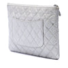 Chanel Medium Quilted Metallic Caviar O Case Clutch Secondhand