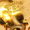 Chanel Gold Plated and Resin CC Round Clip On Earrings Secondhand