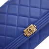 Secondhand Chanel Quilted Lambskin Boy Wallet On Chain