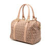 Fendi Small Zucchino Canvas Forever Bauletto Boston Bag Secondhand