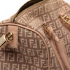 Fendi Small Zucchino Canvas Forever Bauletto Boston Bag Secondhand