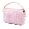 Fendi Mini Zucca Embossed Velvet Baguette Satchel Secondhand