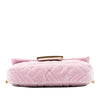 Fendi Mini Zucca Embossed Velvet Baguette Satchel Secondhand