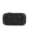 Chanel Small Quilted Caviar Vanity Case With Chain Secondhand