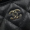 Chanel Small Quilted Caviar Vanity Case With Chain Secondhand