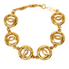 Chanel CC Gold Plated Charm Link Bracelet Secondhand